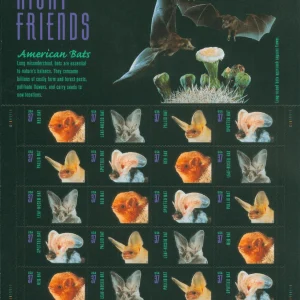 2002 Night Friends American Bats First Class Postage Stamps