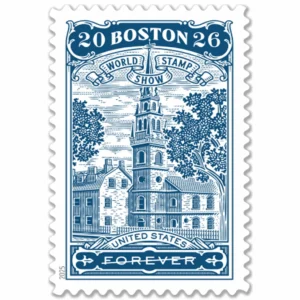 Forever Stamps 2025 Boston World Stamp Show – Philatelic Exhibition, First-Class Postage