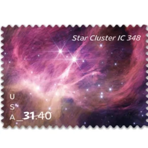 NOT Forever Stamp-$31.40 Stamps 2025 Star Cluster IC 348 – Astronomy Collection, First-Class Rate